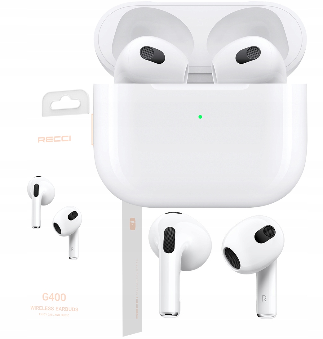 RECCI Earbud TWS G400 – White